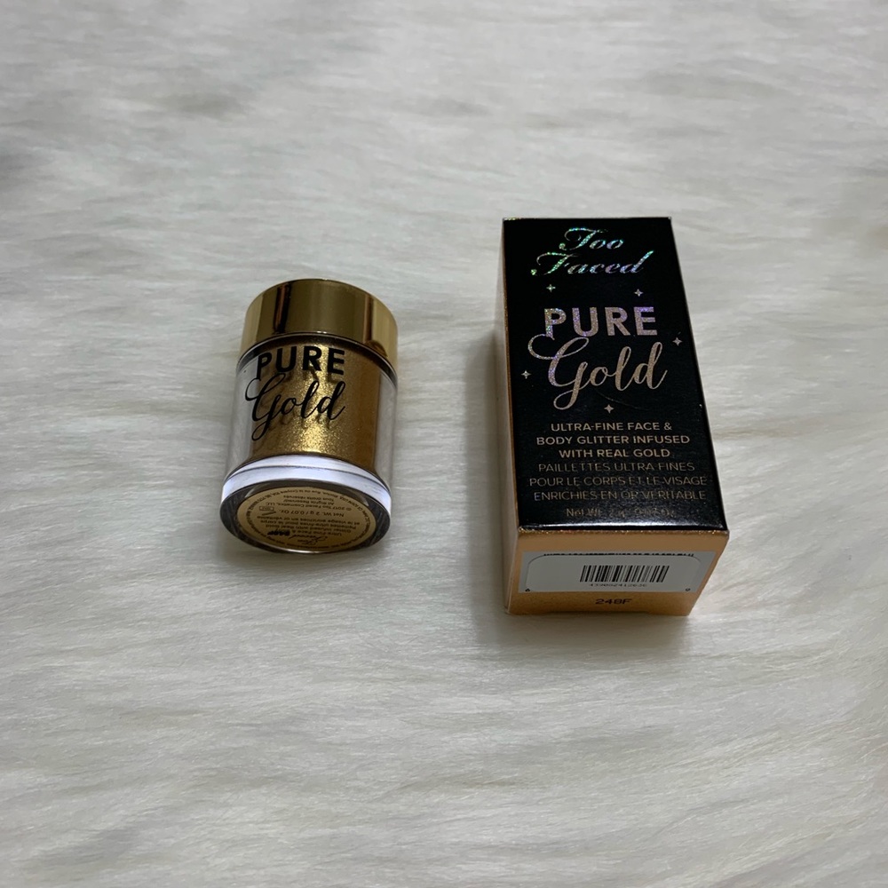 ❌SOLD❌ Too Faced - PURE GOLD LOOSE GLITTER - Picture 2 of 3
